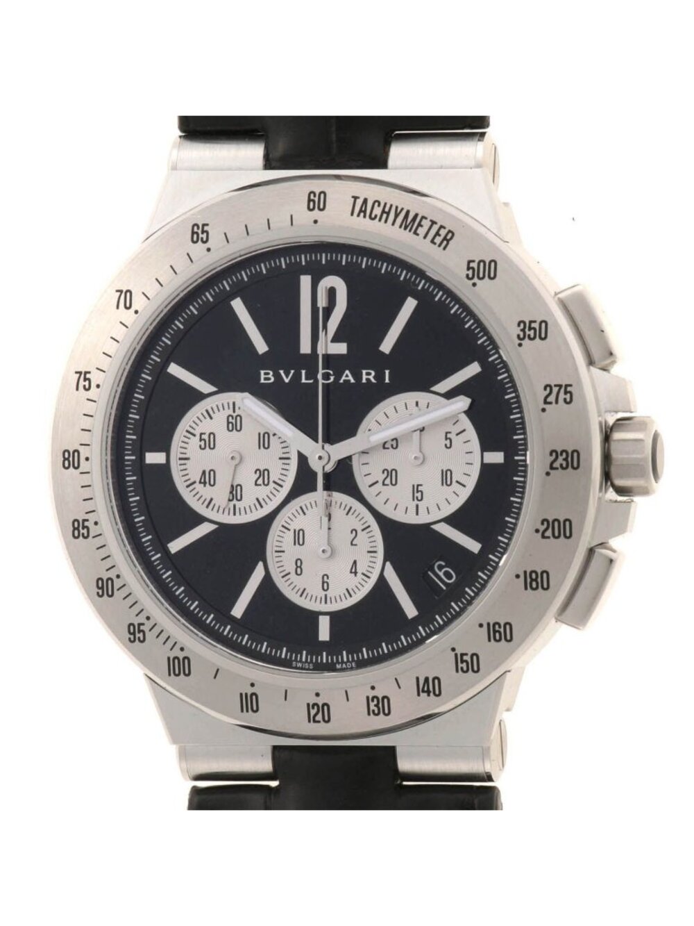 Bvlgari Diagono Velocissimo Stainless Steel Kawa Black Automatic